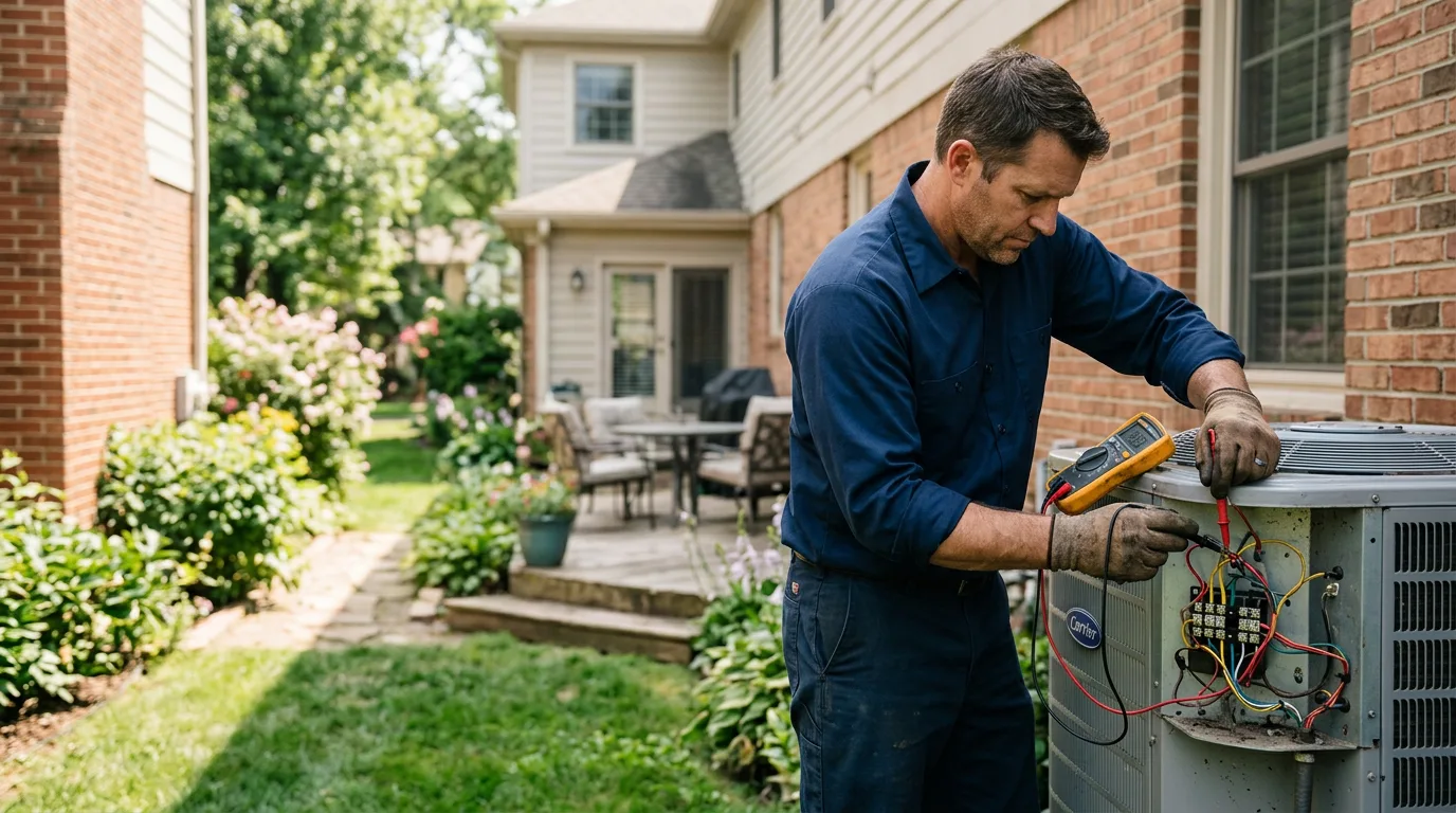 HVAC technician working near Monroeton, PA
